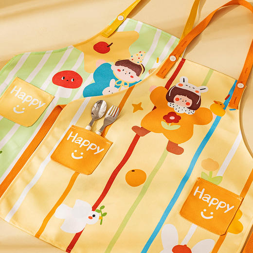 摩登主妇一家人围裙厨房家用防水防油做饭罩衣高级感年轻款工作服 商品图4