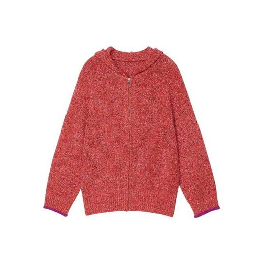 2楼素然进口杂色横机带帽外套吊牌价2650 商品图1