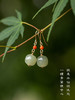 【敦煌声声慢耳坠】中式玉质老型珠耳坠 南红玛瑙文艺耳饰优雅 商品缩略图1