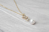 「几何」Akoya珍珠14k白金黄金玫瑰金项链 商品缩略图1