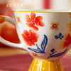 【专柜多样屋】JOYYE福果满园马克杯带勺高脚杯釉下彩手绘春节新春礼物 金柿-【单杯礼盒】 230ml 商品缩略图10