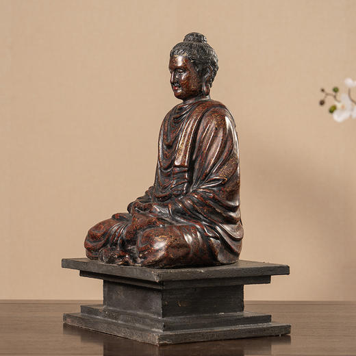 清 犀皮漆释迦摩尼佛像 商品图1