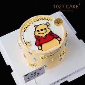1027CAKE |  手绘蛋糕 维尼熊 小熊维尼