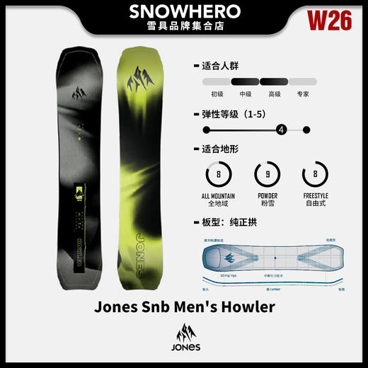25/26雪季JONES男女款滑雪板野雪板预售 商品图4