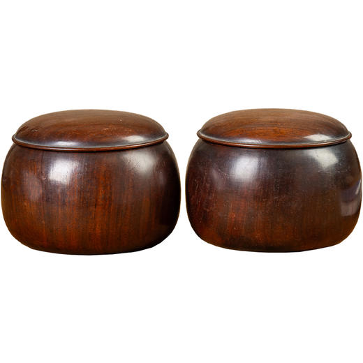 清 红木围棋罐（一对） 商品图5
