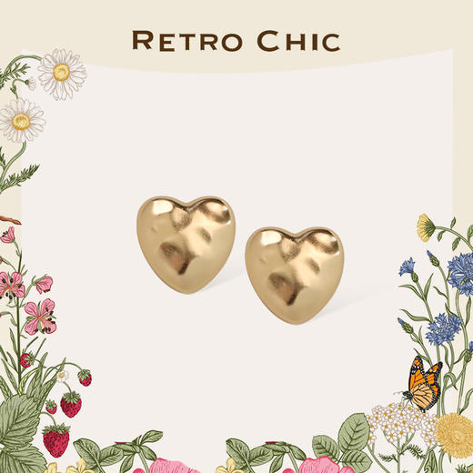 【毛晓彤&秋瓷炫&沈梦辰同款】Garden of Eden 伊甸园系列 | 伊甸之心耳钉（金银2色） 商品图0