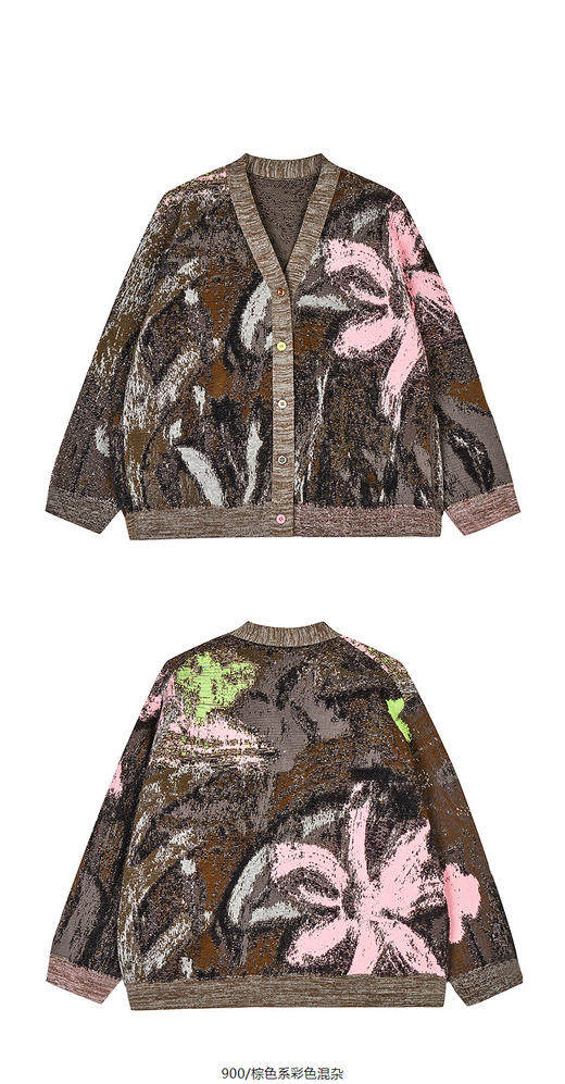 jnby   25年春款  中长款开襟针织衫  1P2312230 商品图13