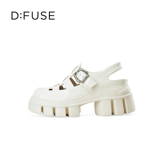 Dfuse迪芙斯2025春季新款透气休闲凉鞋复古风增高罗马凉鞋DFD1115112 商品图5