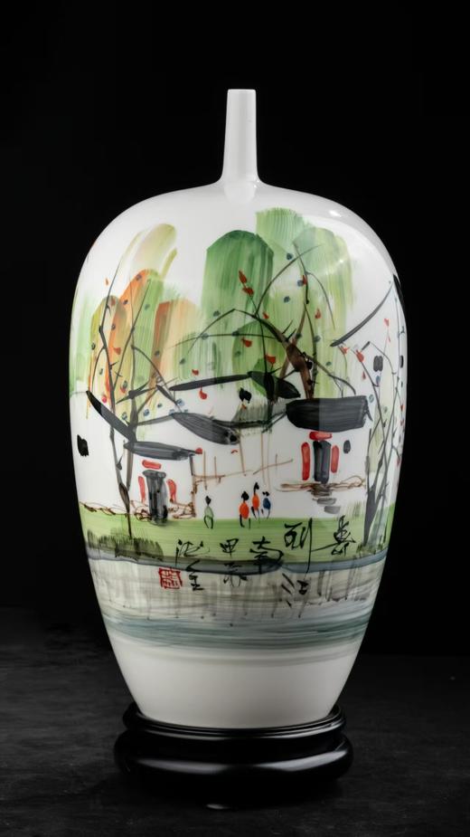 釉中五彩赏瓶 商品图0