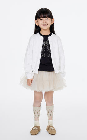 jnby  25年春款  短款开襟针织衫 1P2310720