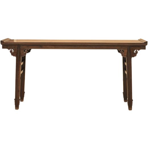 清 红木插肩榫如意云纹翘头案 商品图5