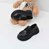 经典鲨女鞋2025年春季新百搭黑色圆头平底系带舒适单鞋小皮鞋KW388-517051 商品缩略图1