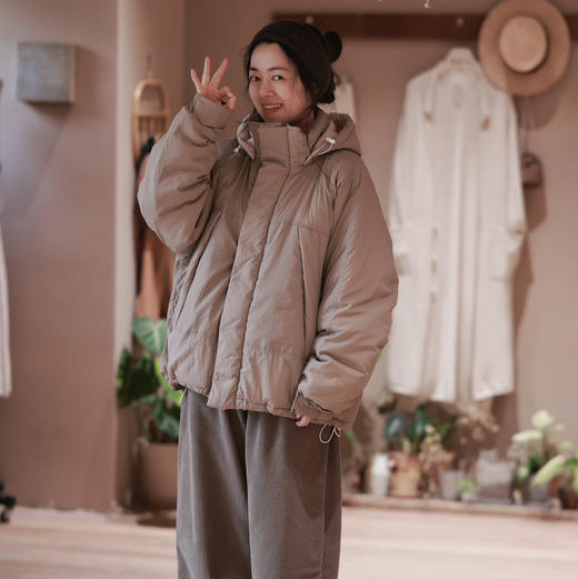 日本制戴帽短棉服 商品图0