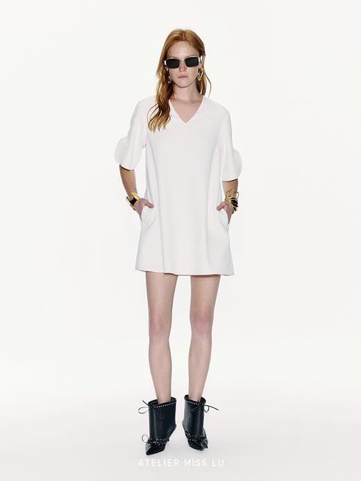 【杜维埃夏日】层叠圆片拼接设计A字连衣裙 商品图0