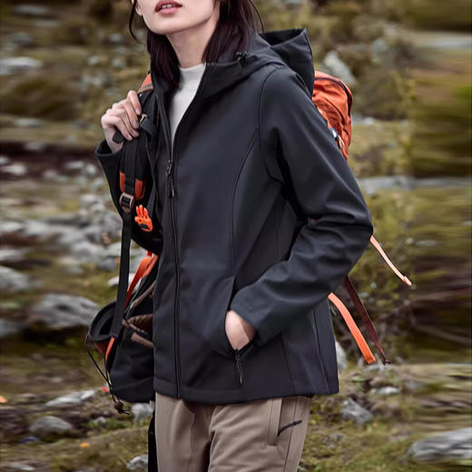 裁缝学苑AQ418连帽软壳外套纸样女装高弹运动上衣防泼水登山服样板 商品图1