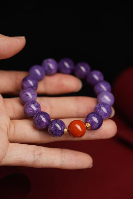 “九紫离火”紫龙晶&南红 商品图6