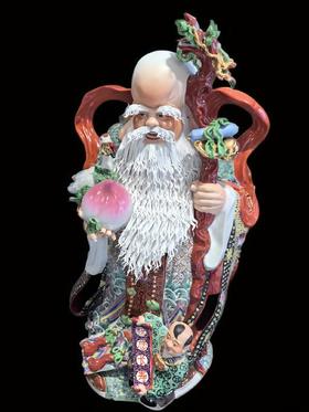 福禄寿三星 | 景德镇定制 | 高档精细陶瓷 | +福文