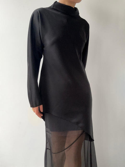 VC｜AW24125 Kalisa asymmetric blouse [ 黑 / 白 / 棕 ] 商品图11