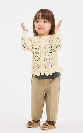 jnby  25年春款  短款开襟针织衫 YP2311590