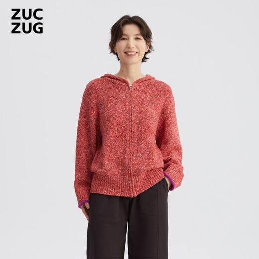2楼素然进口杂色横机带帽外套吊牌价2650 商品图4