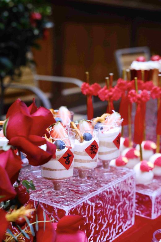 红色系开业茶歇 商品图2