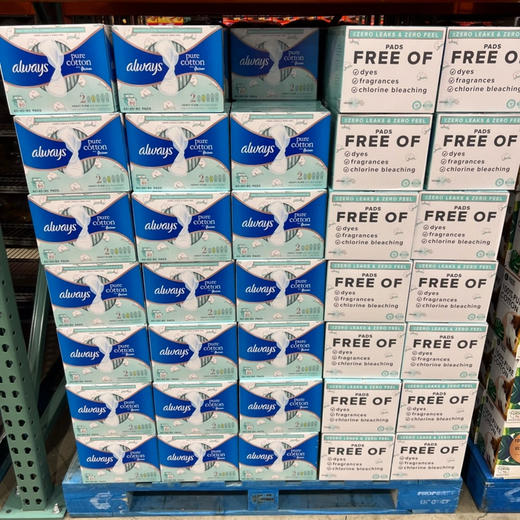 美国直邮特价255元🉐包税包邮到手了🔥宇宙Z好用的液体全棉防过敏卫生巾always 商品图8