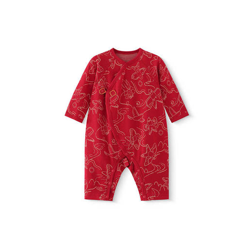 英氏新生儿蛤衣长袖连体衣新年拜年服YLHAJ0R001A YLAAJ0R001A 商品图4