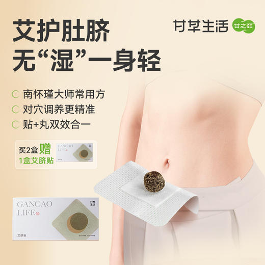 【限时秒杀89.9/4盒】甘之颐肚脐贴 噗噗丸艾绒花椒南怀瑾名方升级草本（有效期至2026年7月，介意者慎拍） 商品图0