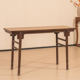 清 红木夹头榫刀牙板平头案