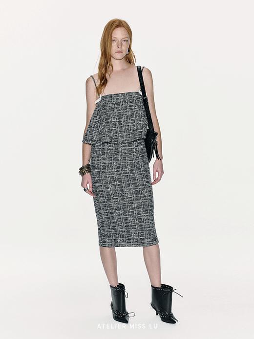 【银河之光】小香风修身铅笔弹力半裙 商品图1