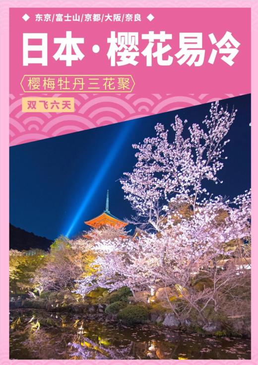 日本.樱花易冷，双飞六天 商品图0