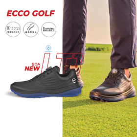 【高尔夫LT1超轻1代】ECCO男子高尔夫球鞋轻盈回弹发泡中底132274