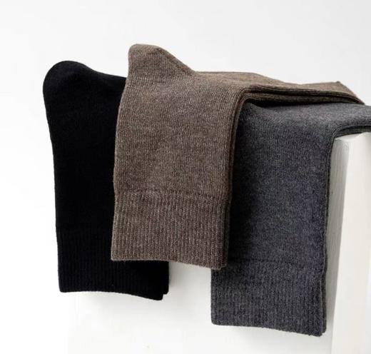 【春节不打烊】男袜天花板！秋冬男士羊毛+汉麻中筒袜*2双/4双 商品图3