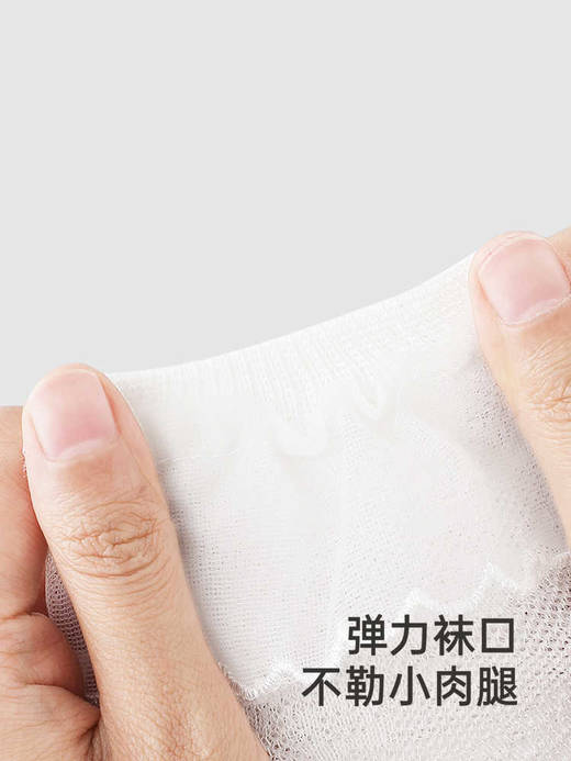 英氏儿童袜子春夏透气女童抗菌袜子2025新款蕾丝袜YIWAJ2R042A 商品图3