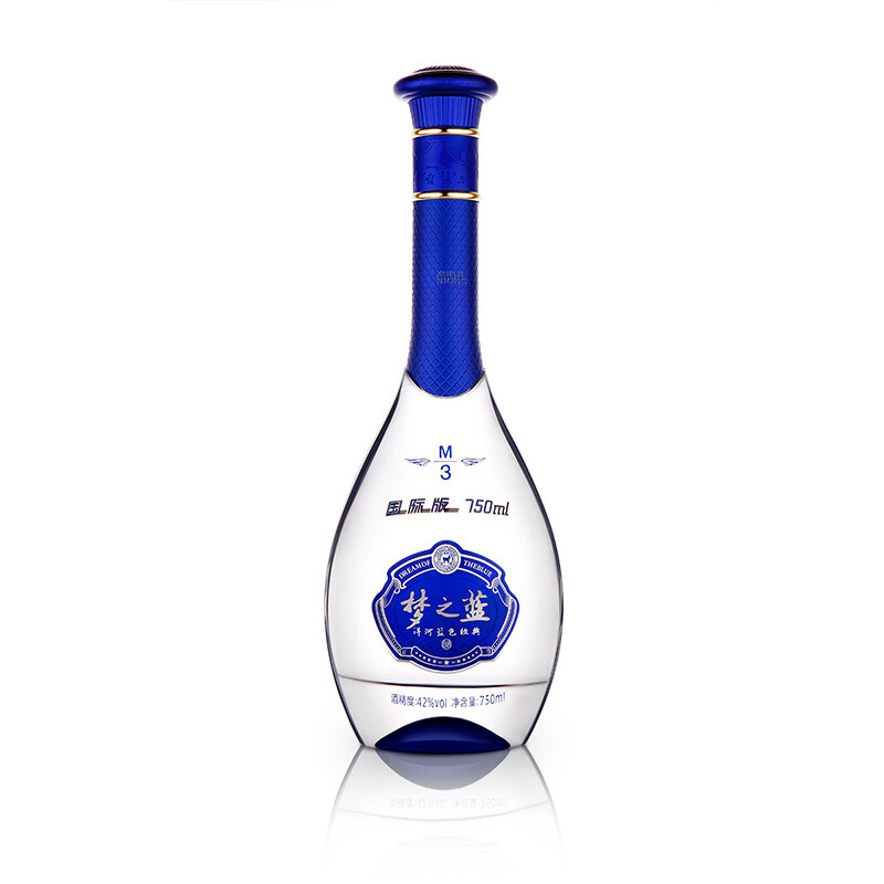 洋河 蓝色经典 梦之蓝 M3国际版 42度 750ml 绵柔浓香型白酒 单瓶装