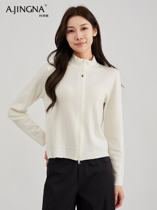 【活力春日】阿菁娜活力春日率性典雅羊毛开衫F30C318003 商品图2