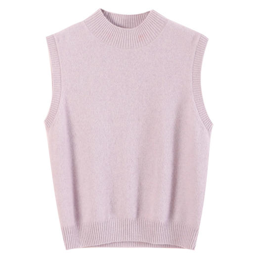 玳莎圆领无袖针织背心女2025春季新款叠穿神器百搭羊毛内搭毛衣  FA33002 商品图4