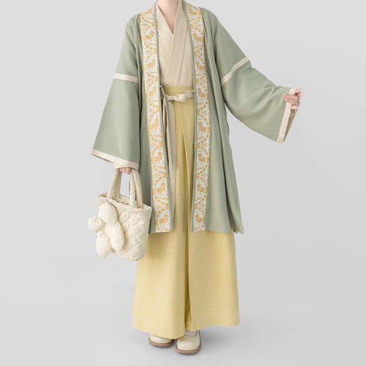 裁缝学苑AQ415宋制汉服对襟袄飞机袖上衣改良宋裤三件套纸样样板图纸 商品图5