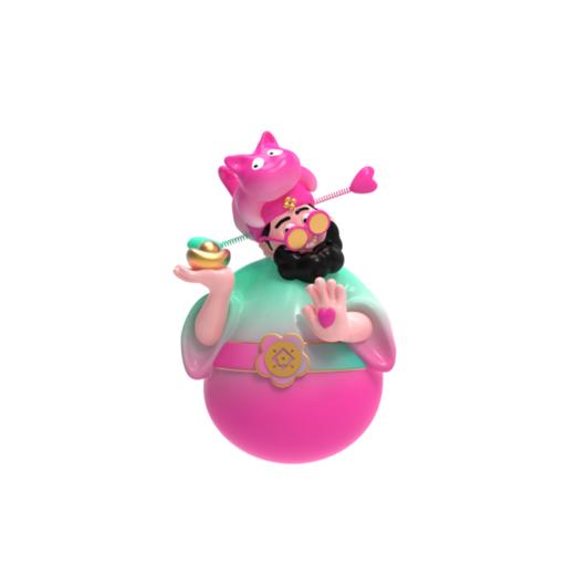 四喜财神-春色渐变9cm 商品图0