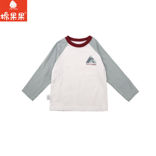 棉果果春季新品商场同款男童拼接插肩长袖T恤M112140225128 商品图0