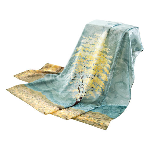 真丝桑波提花缎长巾 HA4685 商品图5