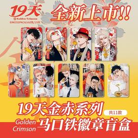 19天 金赤系列系列 马口铁徽章 吧唧 全11种 8包/盒 国谷