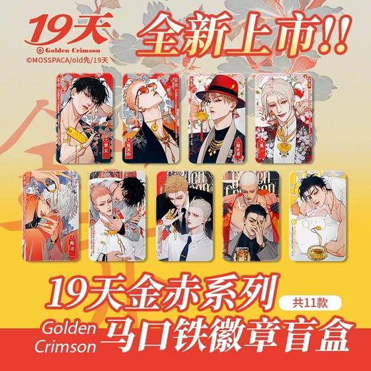 19天 金赤系列系列 马口铁徽章 吧唧 全11种 8包/盒 国谷 商品图0