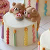 呆萌熊蜡烛蛋糕 商品缩略图0
