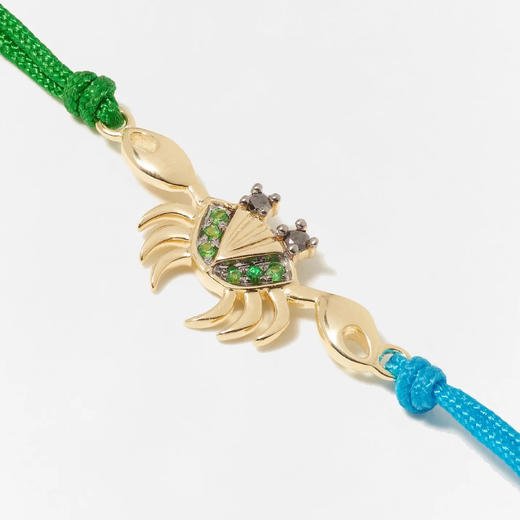 北京仓｜Yvonne Leon-rabe vert-螃蟹 绿色 手链［法国设计师］ 商品图3