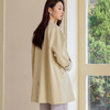 玳莎高级感时尚翻领风衣2025春季新款小个子中长款宽松卡其外套女  FA38301 商品缩略图2