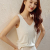 玳莎V领针织吊带背心女2025年春季新款修身销售百搭内搭打底上衣  FA33004 商品缩略图1