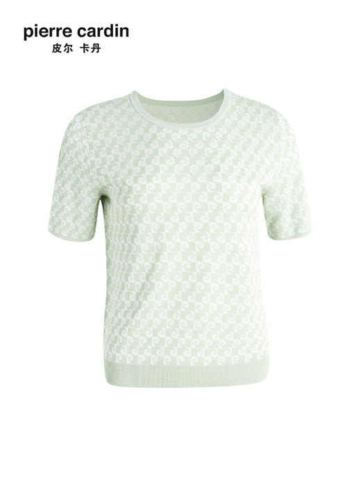 皮尔卡丹女装新款通勤淑女提花简约针织衫P3299K3240G1 商品图4