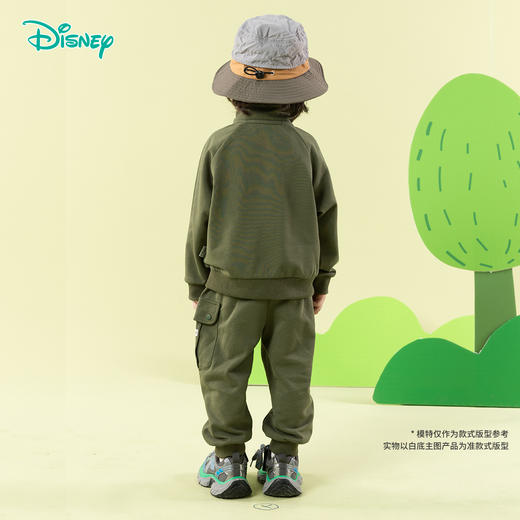 迪士尼【山系卫衣套装】25春秋新款男童户外运动卫衣卫裤时尚休闲套装ZD1ET016 商品图5