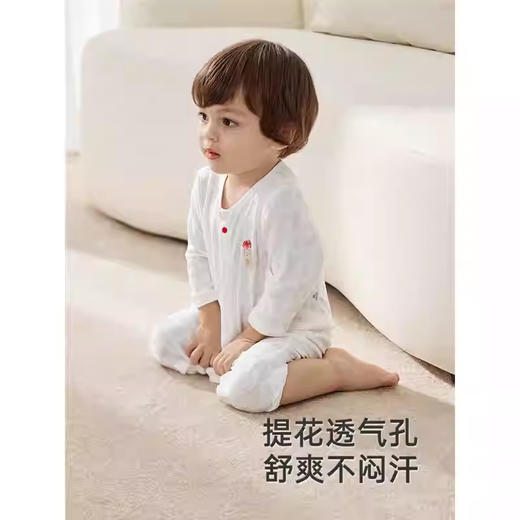 英氏婴儿春夏季长袖透气连体衣2025新款YLHAJ1R008A YLAAJ1R008A 商品图2
